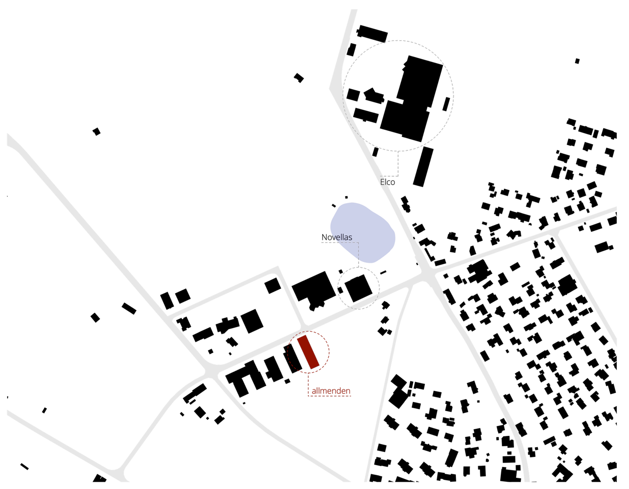 Lageplan Projekt Allmenden, Parzelle 4242, Gebiet Aeuli, Vilters-Wangs